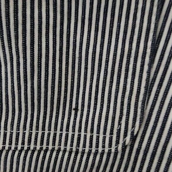Theory Cotton Pinstriped Cropped Pants 8 - Picture 8 of 8